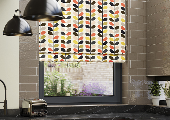 Orla Kiely Multi Stem, Tomato - Twist&Fit Roman Blind - Image 5